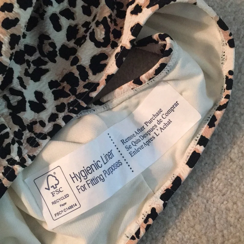 Ibiza Size XL Animal Print One Piece One Shoulder Swimsuit - Picture 7 of 7